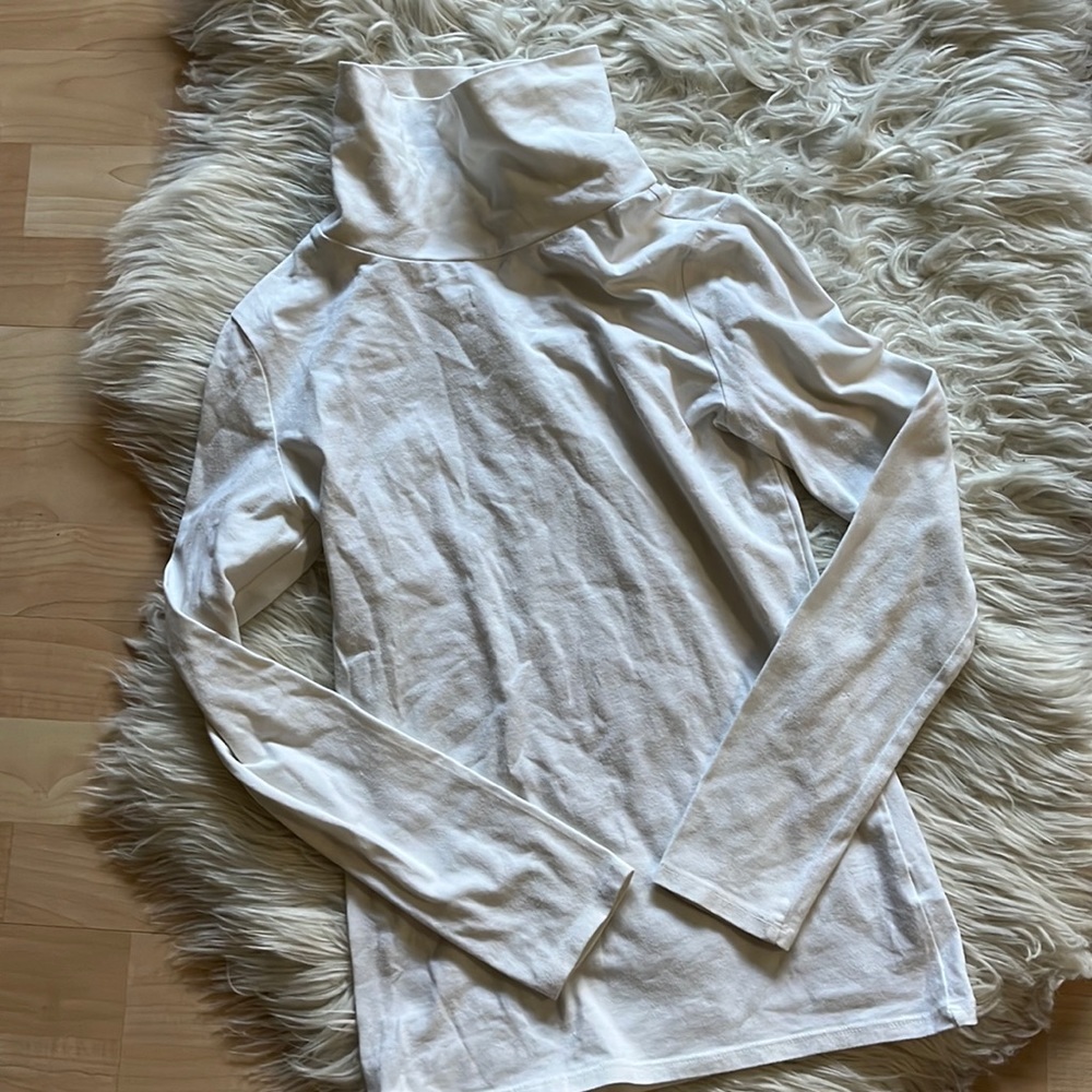 Cat & Jack Girls White Turtleneck L 10/12